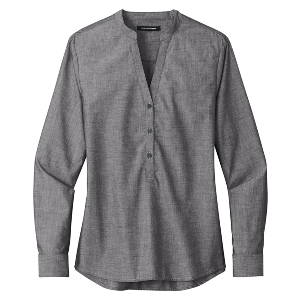 Port Authority® Ladies Long Sleeve Chambray Easy Care Shirt