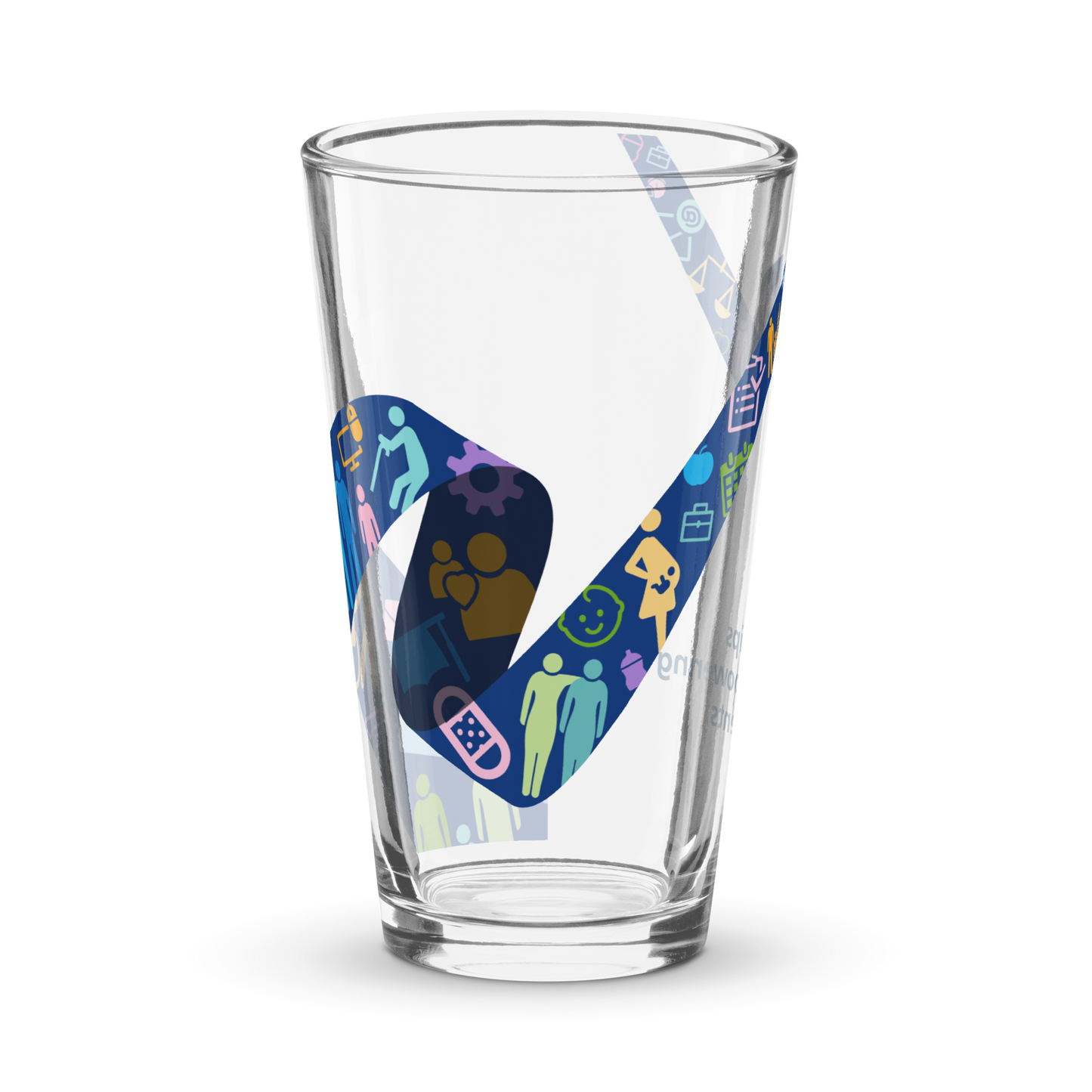 Philips Empowering Parents Shaker pint glass
