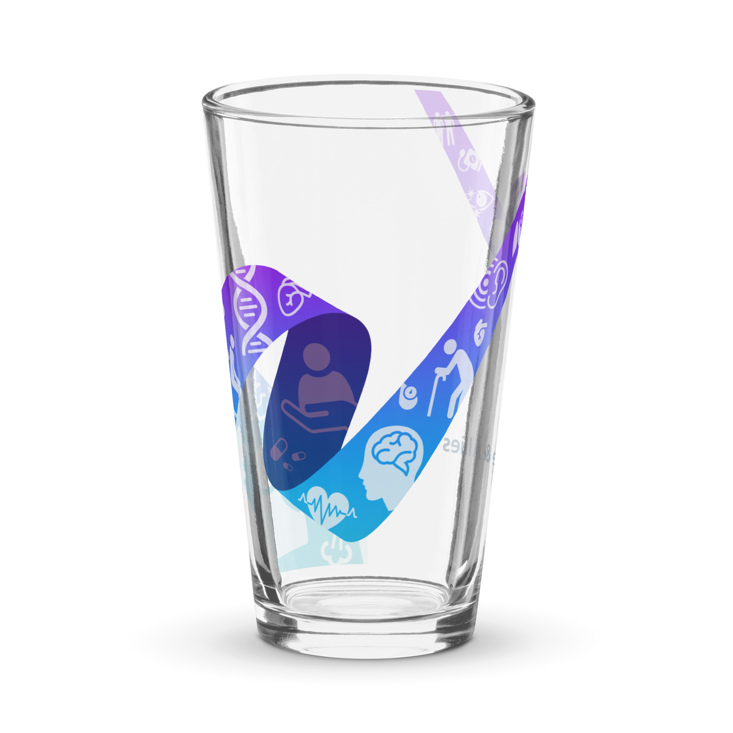 Able & Allies Shaker pint glass