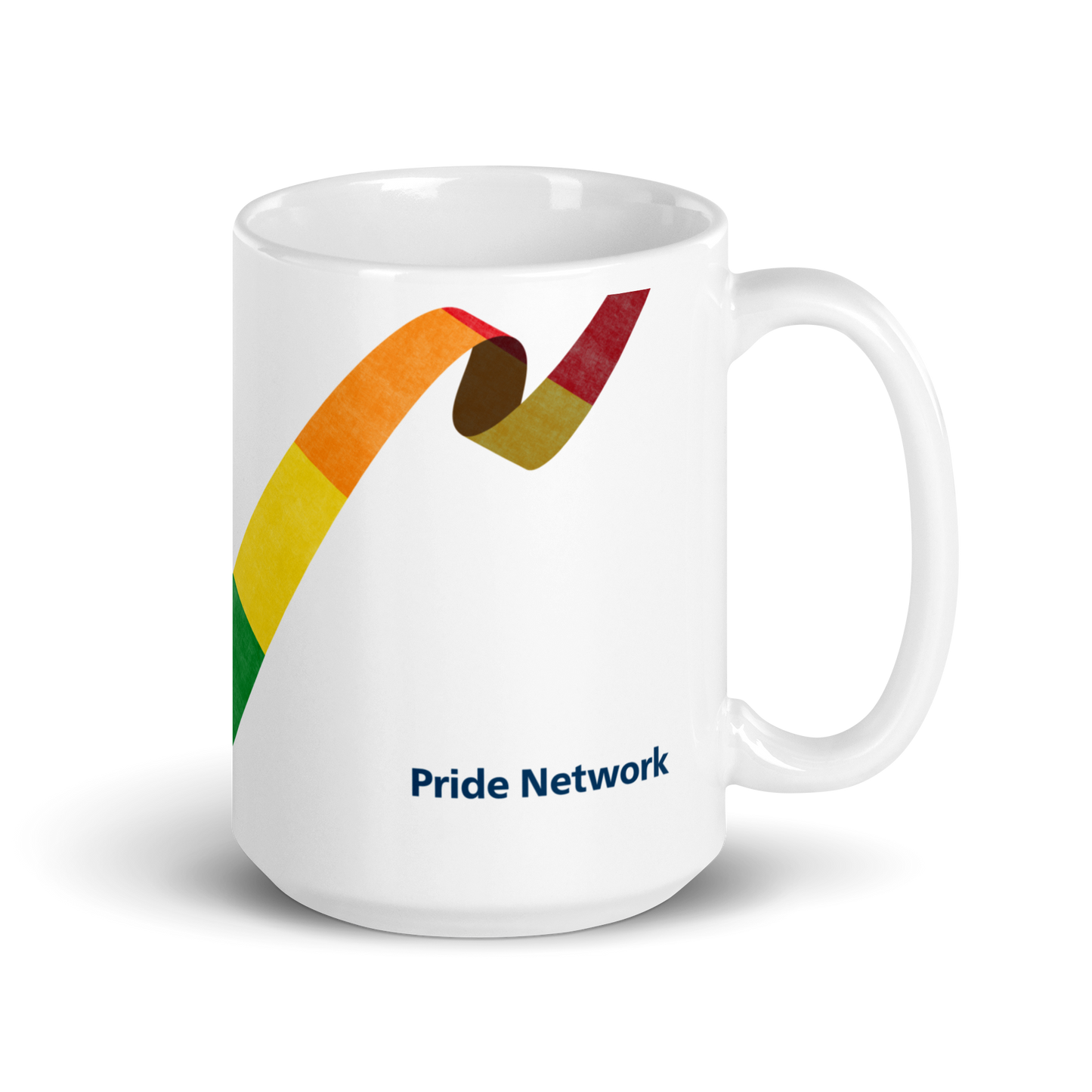 Pride Network White glossy mug