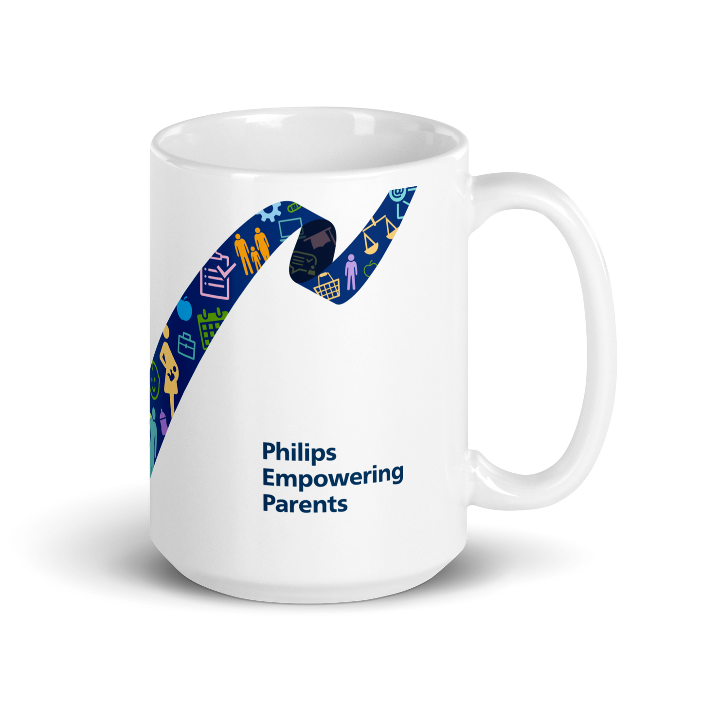 Philips Empowering Parents White glossy mug