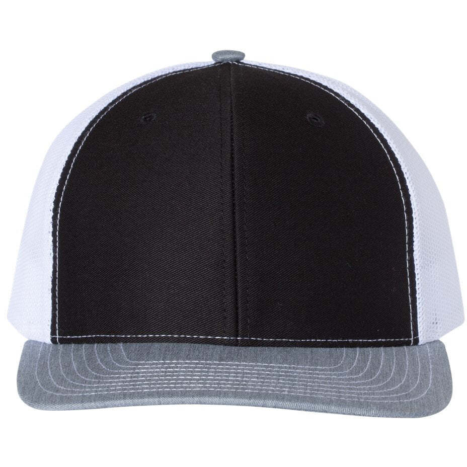Black/ White/ Heather Grey