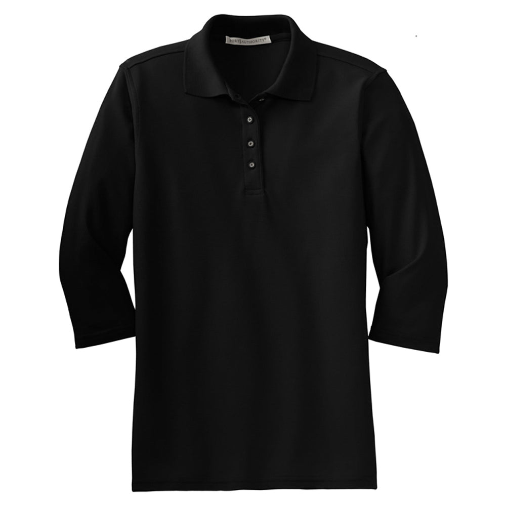 Port Authority® Ladies Silk Touch 3/4-Sleeve Polo