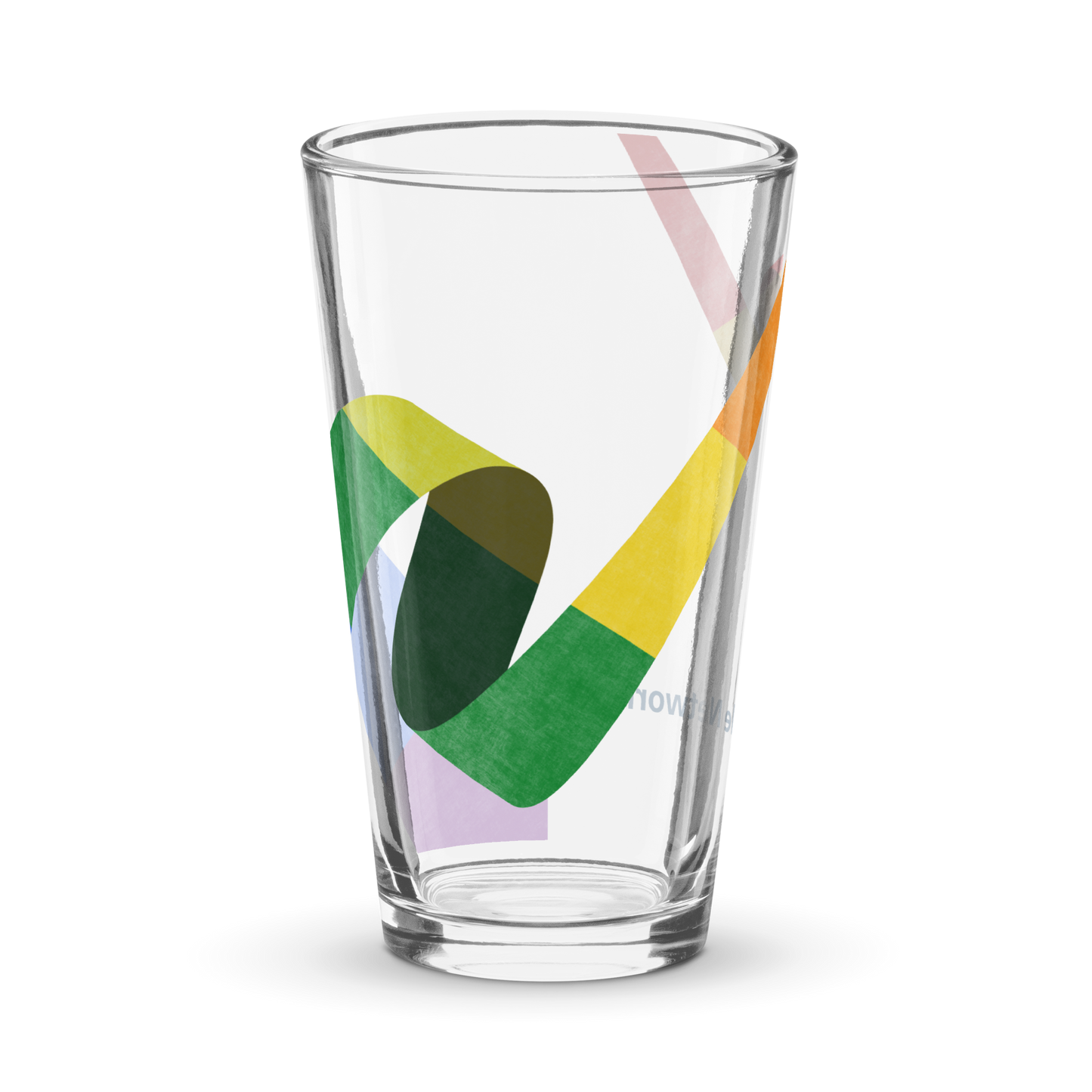 Pride Network Shaker pint glass