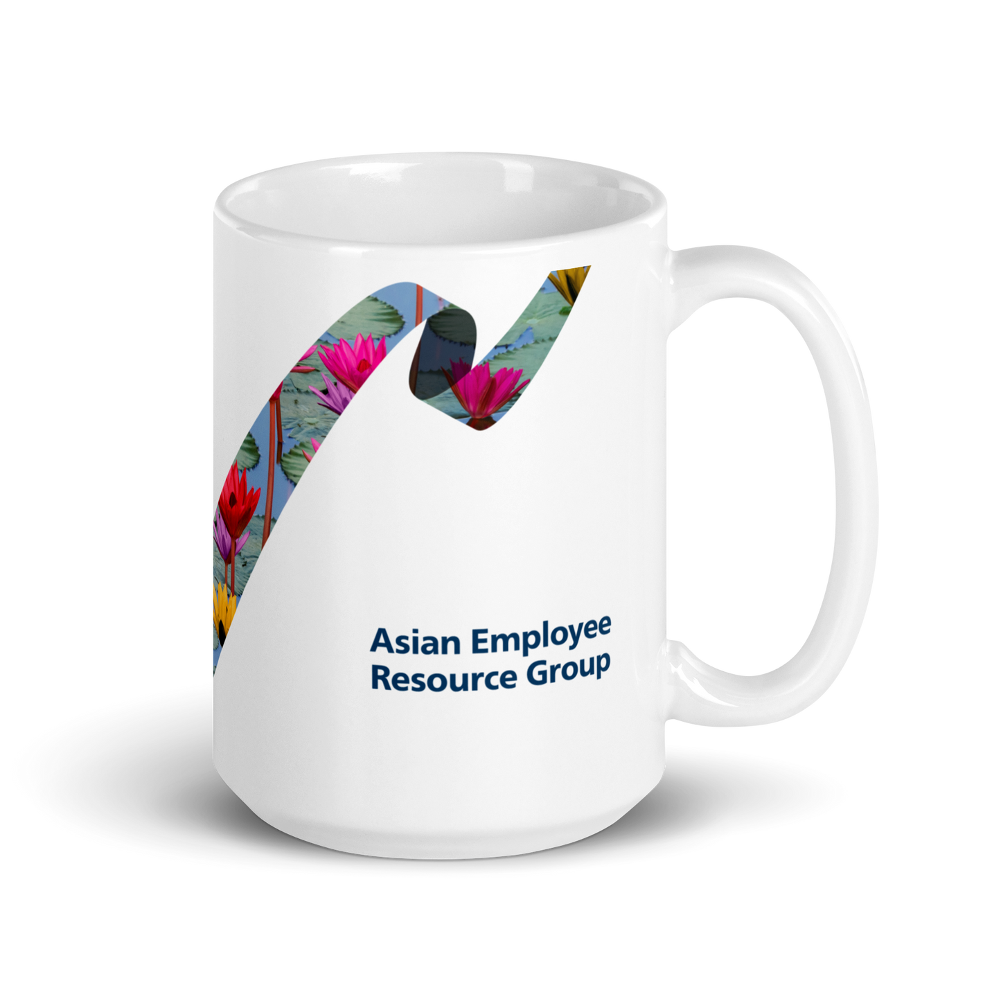 Asian Employee White glossy mug
