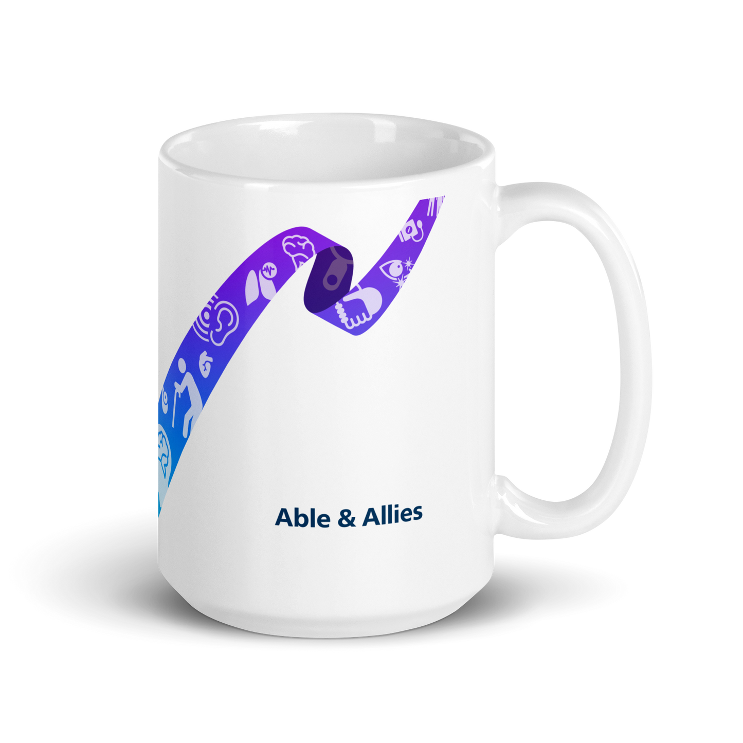 Able & Allies White glossy mug