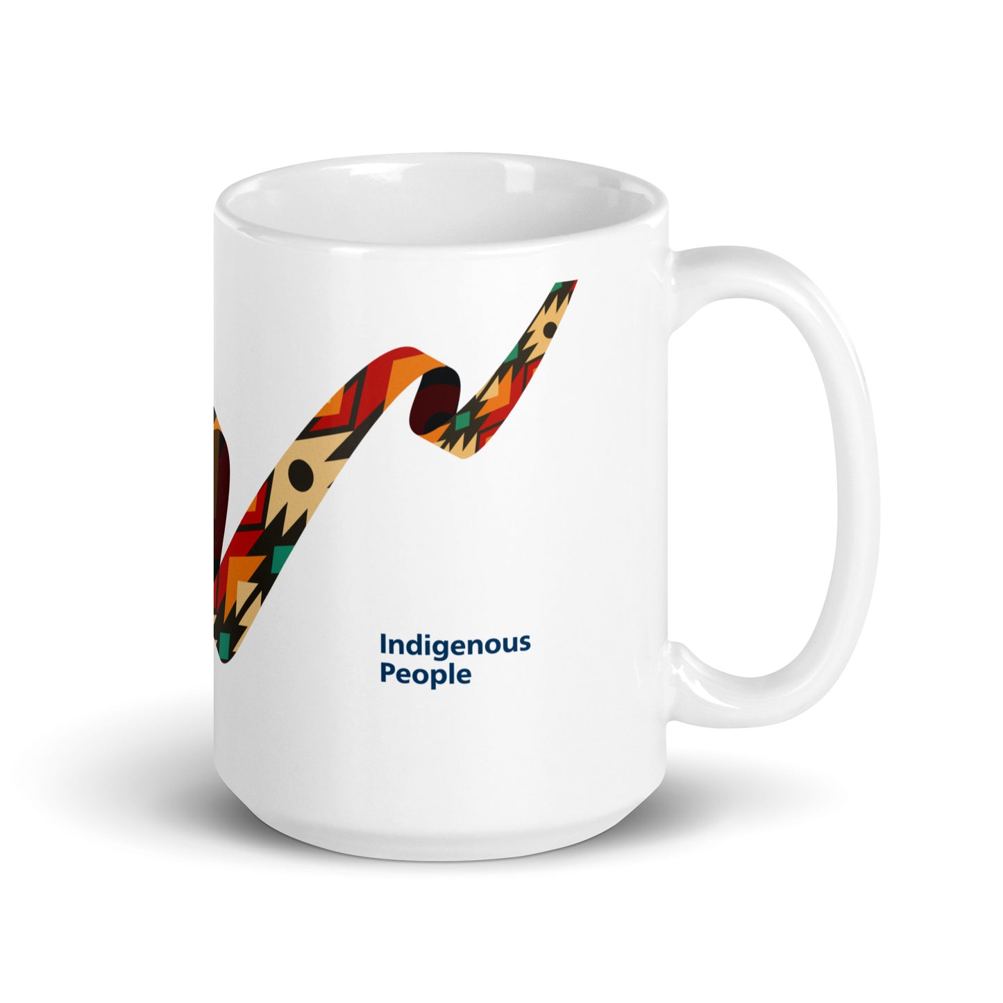 Indigenous People White glossy mug